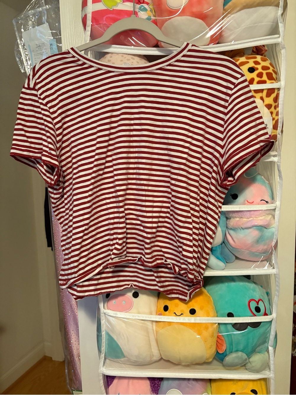 Red & White Striped Tee - Classic Casual Top